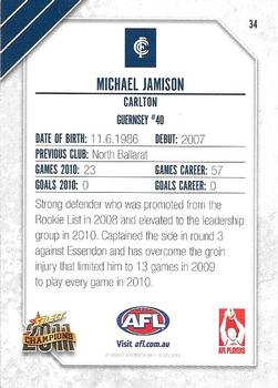 2011 Select AFL Champions #34 Michael Jamison Back